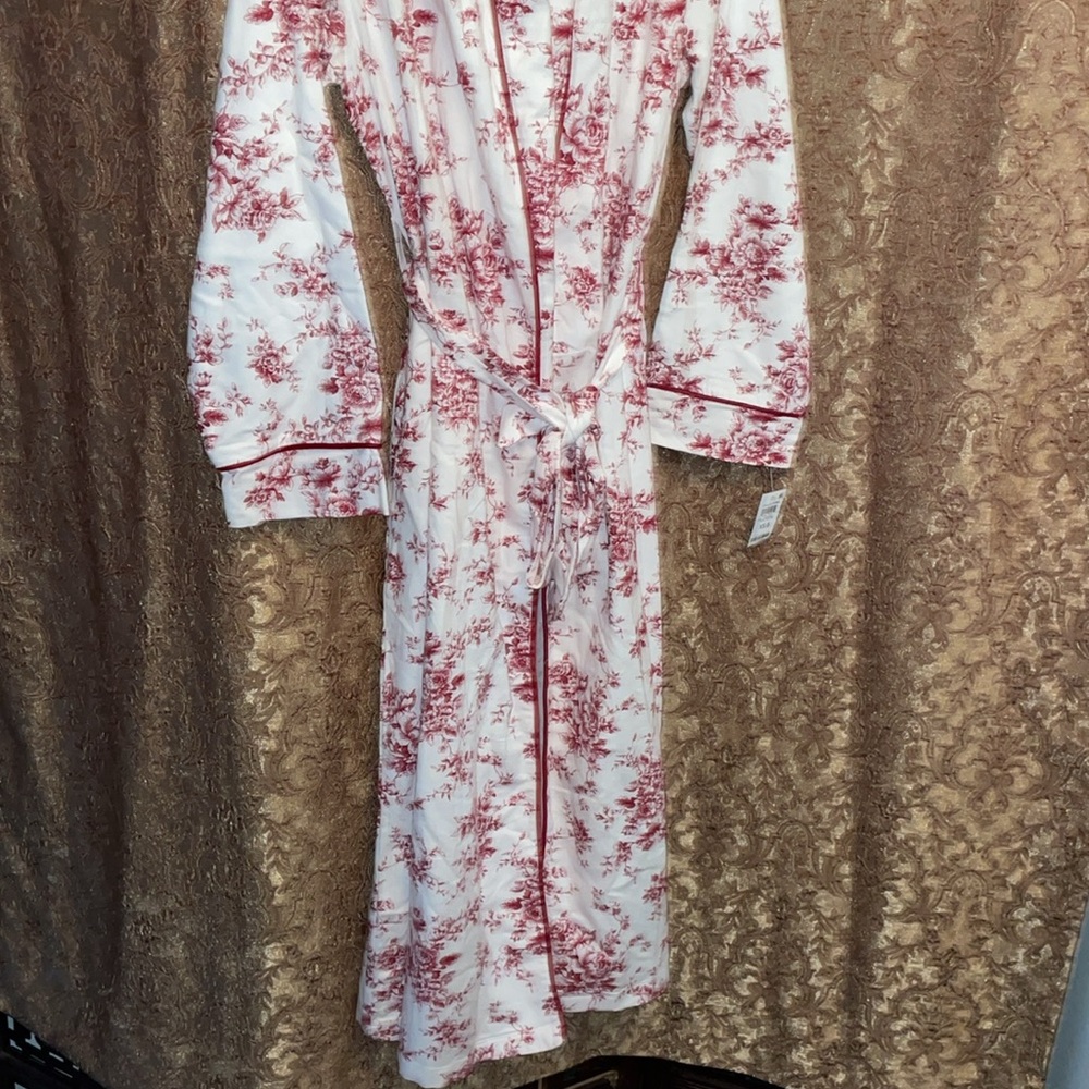 NWT CHARTER CLUB INTIMATES Women’s Floral Print Robe.  Size XS/S. - Picture 3 of 8